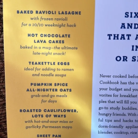 The Ultimate College Cookbook- Victoria Granof easy flavor forward Recipes - Picture 11 of 13